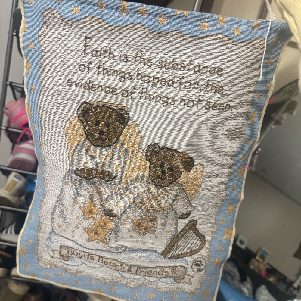 Boyds Bears Blue and Gold Art Poster